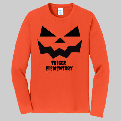 Adult Long Sleeve Shirt - Jack O Lantern - Black Thumbnail