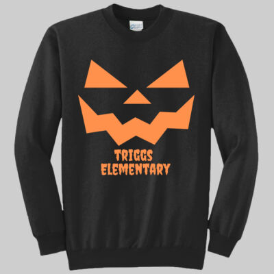 Adult Crewneck - Jack O Lantern - Orange Thumbnail
