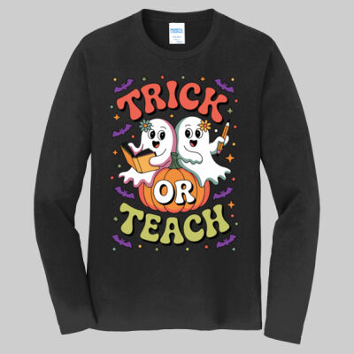 Adult Long Sleeve Shirt - Trick or Teach  Thumbnail