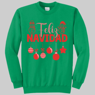 Adult Crewneck - Feliz Festive - Red Thumbnail