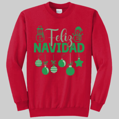 Adult Crewneck - Feliz Festive - Green Thumbnail