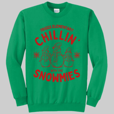 Adult Crewneck - Chillin' - Red Thumbnail