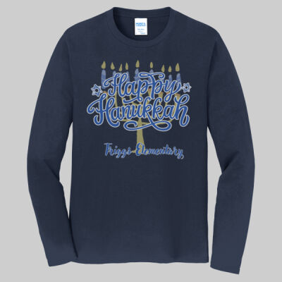 Adult Long Sleeve Shirt - Happy Hanukkah Thumbnail